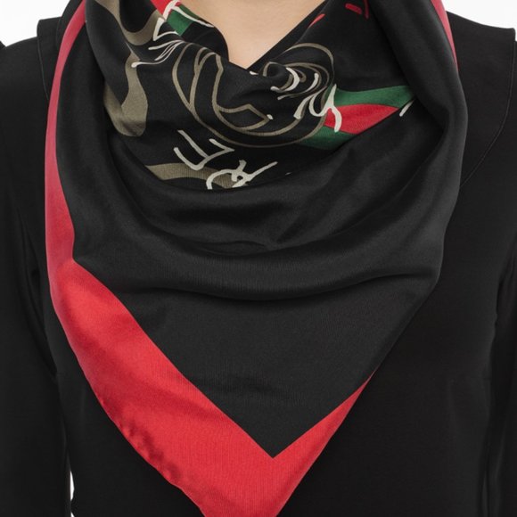 Gucci Future Foulard Scarf in Black - Picture 4 of 8